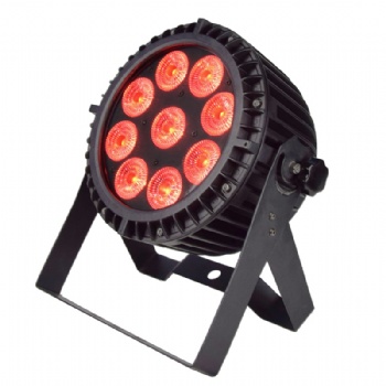 9pcs led battery par light IP65