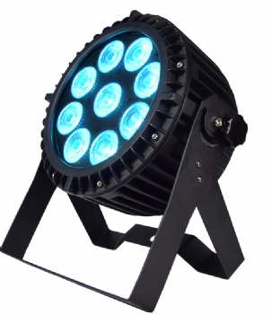 9pcs led battery par light IP65